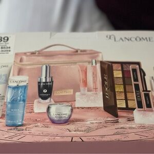 Lancome Makeup Set with Pink and Gold Accents